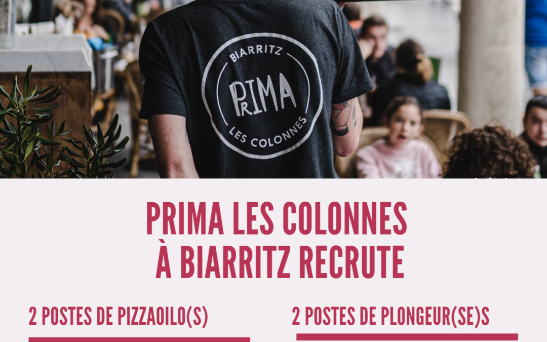 Poste de pizaiolo et plongeur(se)
