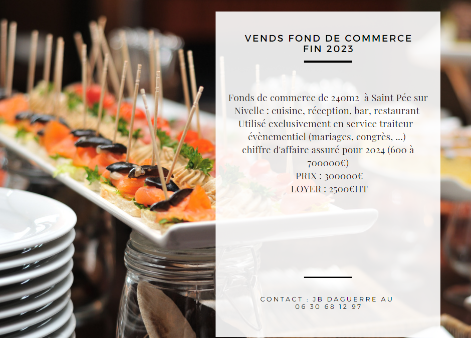 Vente Fonds de commerce à Saint Pée sur Nivelle