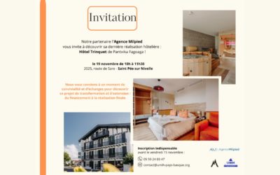 Visite de l’Hôtel du Trinquet à St-Pée-sur-Nivelle avec notre partenaire l’agence Milpied !